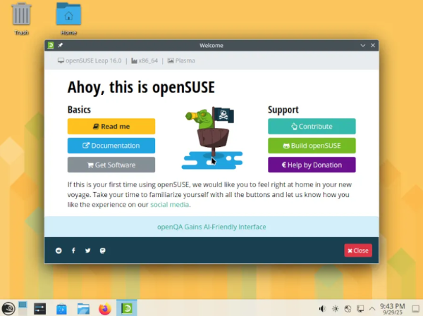 openSUSE Leap 16 Released - Requires x86-64-v2 CPUs, No x86 32-bit Support By Default